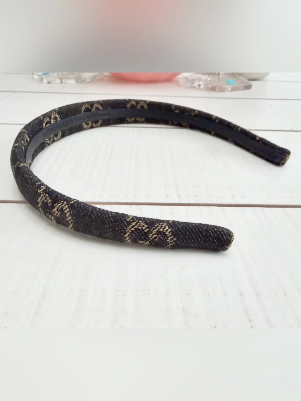 Gucci Black Denim Headband